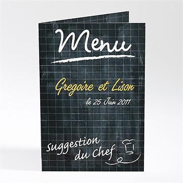 Menu mariage au tableau !