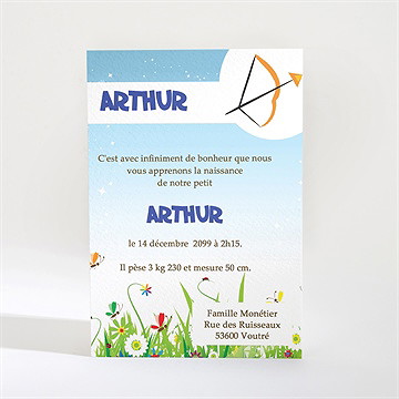 Faire-part naissance faire-part naissance - Dos du faire-part