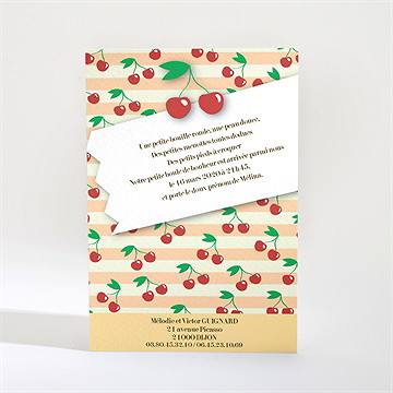 Faire-part naissance faire-part naissance - Verso du faire-part