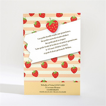 Faire-part naissance faire-part naissance - Dos du faire-part