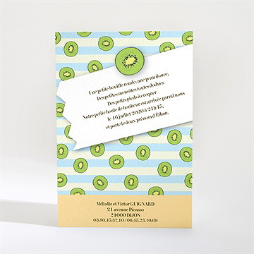 Faire-part naissance faire-part naissance - Dos du faire-part