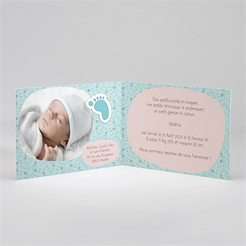 Faire-part naissance faire-part naissance - Intérieur du faire-part