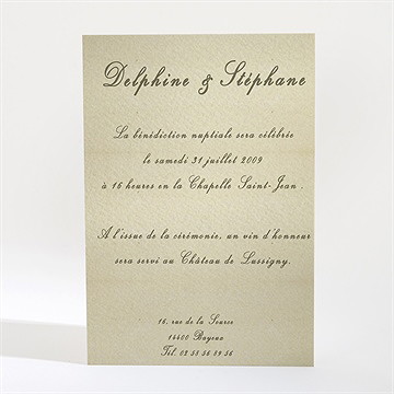 Faire-part mariage sur la plage - Dos du faire-part