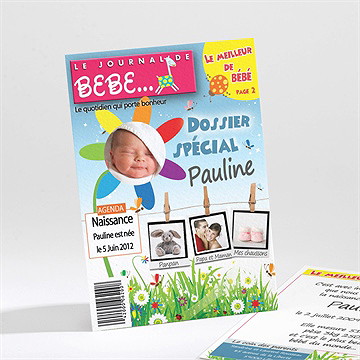 Faire-part naissance son dossier spécial