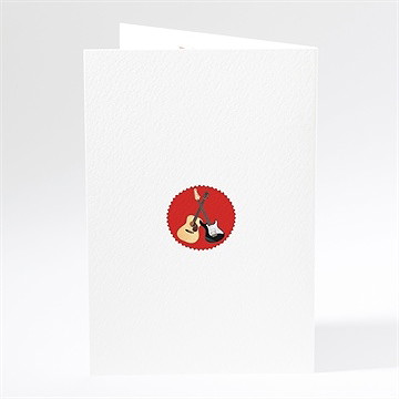 Menu mariage rock and love - Dos du menu