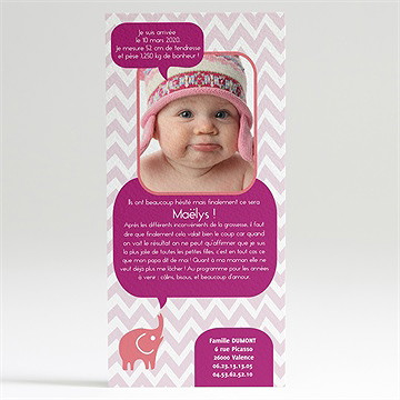 Faire-part naissance bébé est drole