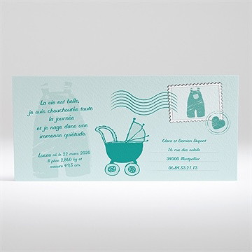 Faire-part naissance faire-part naissance - Dos du faire-part