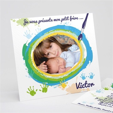 Faire-part naissance carte naissance photo souvenir