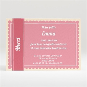 Remerciement naissance réf. N12006