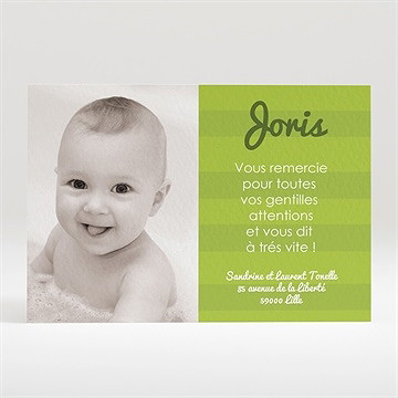 Remerciement naissance faire part photo original