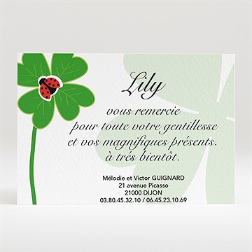 Remerciement naissance ma chance