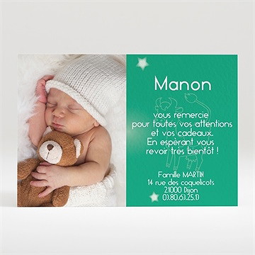 Remerciement naissance taureau