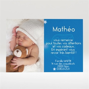 Remerciement naissance verseau