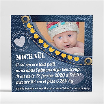 Faire-part naissance faire-part naissance - Dos du faire-part