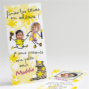 Faire-part naissance finies les bêtises solitaires!