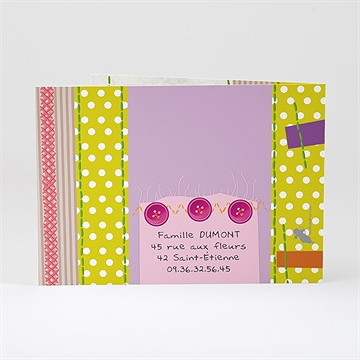 Faire-part naissance faire-part naissance - Dos du faire-part