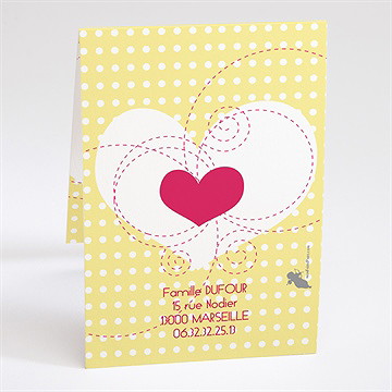 Faire-part naissance faire-part naissance - Dos du faire-part