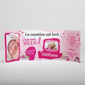 Faire-part naissance faire-part naissance - Intérieur du faire-part