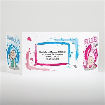 Faire-part naissance faire-part naissance - Dos du faire-part