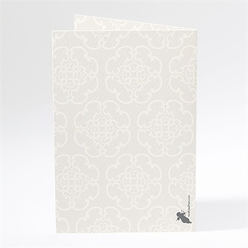 Menu mariage jaune poussin - Dos du menu