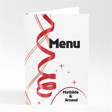 Menu mariage en action