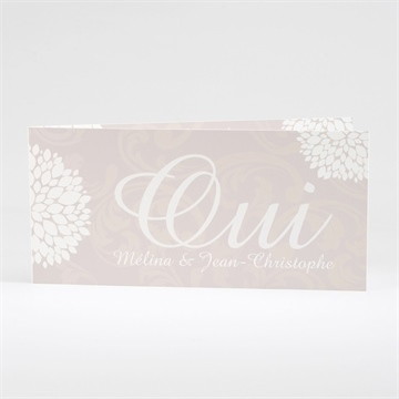 Faire-part mariage oui avec prénoms mariés