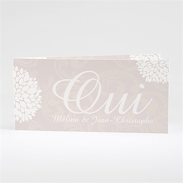 Faire-part mariage oui avec prénoms mariés