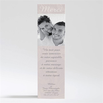 Remerciement mariage oui avec prénoms mariés