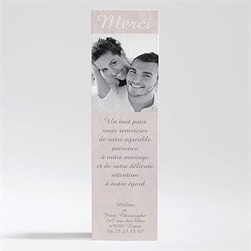 Remerciement mariage oui avec prénoms mariés