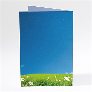 Menu mariage notre mariage est dans le pré - Dos du menu