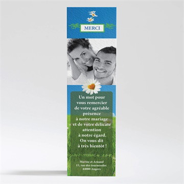 Remerciement mariage notre mariage est dans le pré