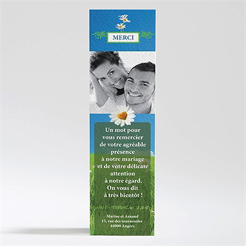 Remerciement mariage notre mariage est dans le pré