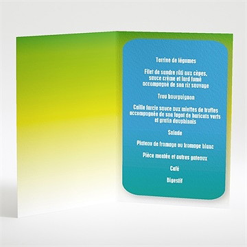 Menu mariage scènes de mariage originales - Intérieur du menu