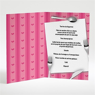 Menu mariage un mariage vraiment parfait - Intérieur du menu