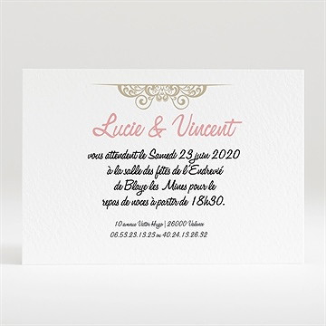 Carton d'invitation mariage carte multi photo mariage