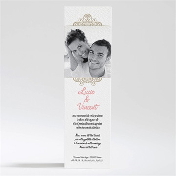 Remerciement mariage carte multi photo mariage