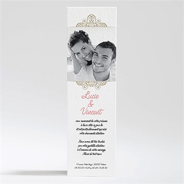 Remerciement mariage carte multi photo mariage