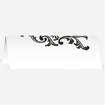 Marque-place mariage carte baroque rose