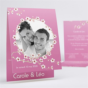 Faire-part mariage jolie carte invitation mariage