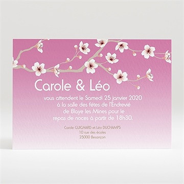 Carton d'invitation mariage jolie carte invitation mariage