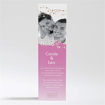 Remerciement mariage jolie carte invitation mariage