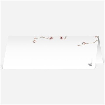 Marque-place mariage jolie carte invitation mariage - Dos du marque-place