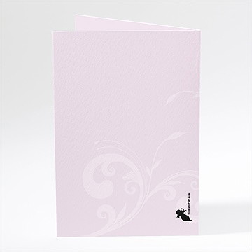 Menu mariage joli médaillon vintage - Dos du menu