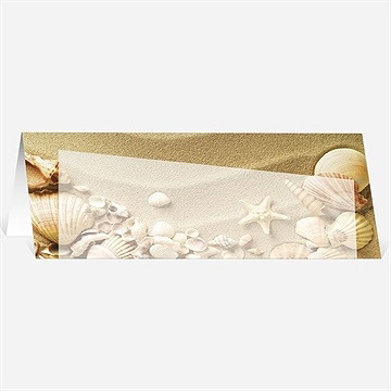 Marque-place mariage parchemin vintage