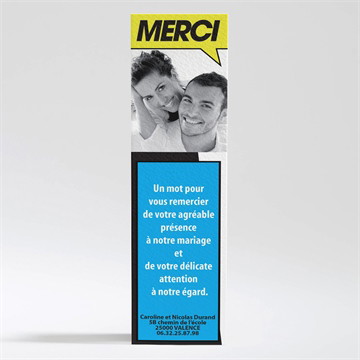 Remerciement mariage entre nous