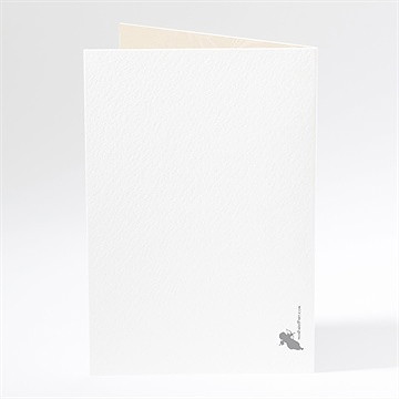 Menu mariage beige et blanc - Dos du menu