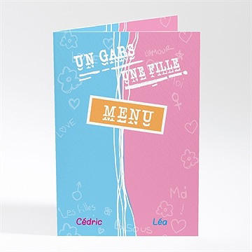 Menu mariage un gars une fille se marient !