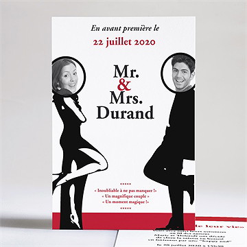 Faire-part mariage mr & mrs