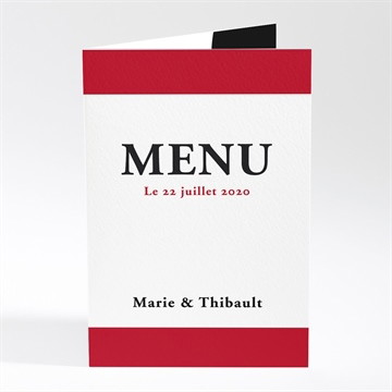 Menu mariage mr & mrs