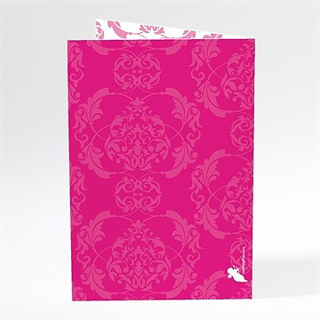 Menu mariage tenue de gala - Dos du menu